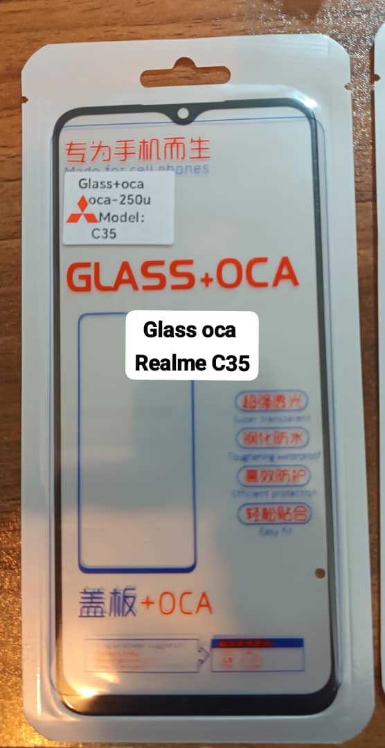 glass oca realme c35