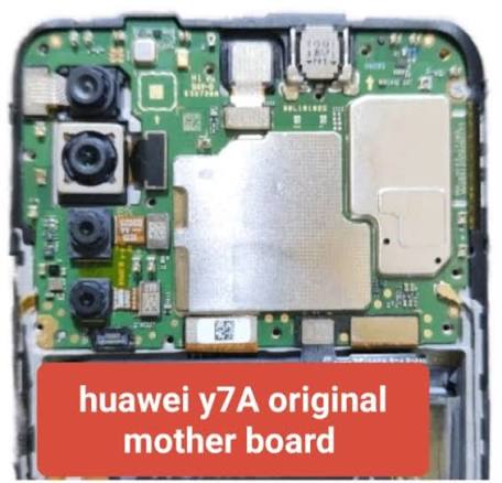 برد گوشی هواوی مدل MAINBOARD HUAWEI Y7a ریجستر شده وضعیت سفید بدون کد مالکیت