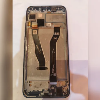 تاچ ال سی دی گوشی موبایل هواوی HUAWEI Y9 2019 بافریم - فریم ابی  اورجینال  روکاری-مطابق عکس گلس فنی شکسته ال سی دی کاملا سالم مناسب برای استفاده با تمامی فلت ها و اسپیکر